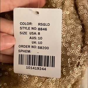 Womens size 8 bridesmaid dress rose gold